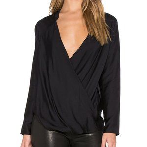 James Perse Wrap Raglan Top